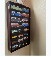 Car Display Case Diecast Model 1/24 Scale 1:24 Collection Shelf Cabinet 16PC