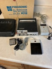 Vintage Panasonic Reel To Reel Tape Recorder. Orig. Box. Rq-116 Plus Extras