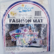 NOS Vintage 1990 Intex The Wet Set Fashion Mat Pool Float 59720 Lets Boogie 72"