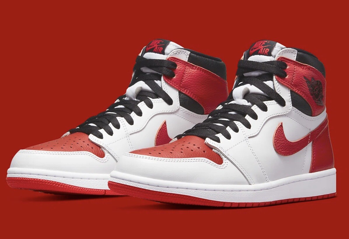 Air Jordan 1 レトロ ハイ OG ヘリテージ555088-161 Nike Air Jordan 1 Retro High OG Heritage White Red 555088
