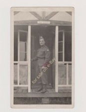 WW2 photo Royal Fusiliers soldier, formation patch 214th Brigade, Hampshire Div