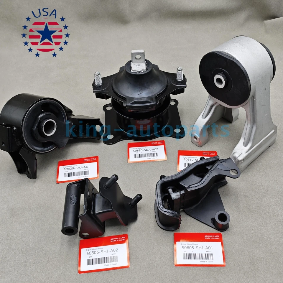 New ! 5×Motor Mounts Auto Transmission Set For 2008-2010 Honda Odyssey 3.5L VTEC Foto 2 de 4