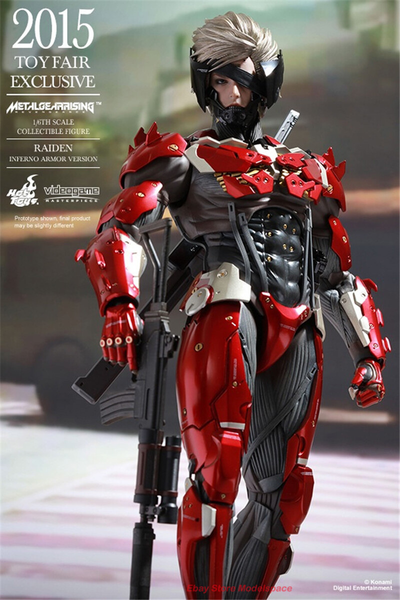 Mgr Raiden Figure 1/6 Hot Toys HT VGM19 Raiden Metal Gear Rising Revengeance Action ...