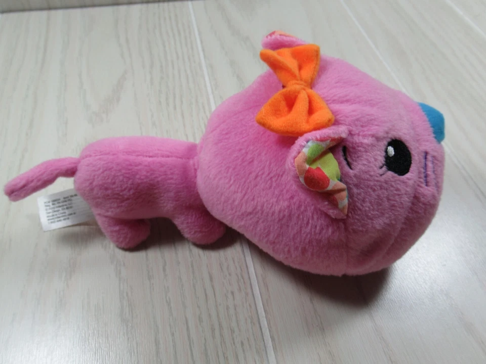 Infantino Peluche Musical Mover & Shaker Rosa Gato Naranja Arco Vibra Bebé Juguete Foto 2 de 4