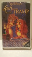 Walt Disney's ~Lady and the Tramp~ (VHS, Black Diamond) w/Red Signature Classics