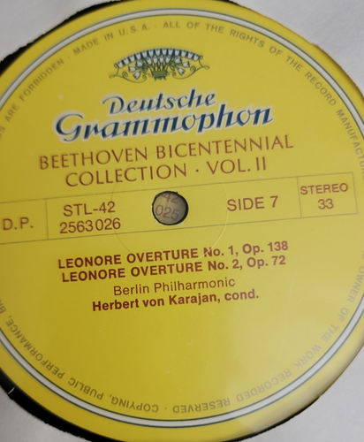 BEETHOVEN BICENTENNIAL COLLECTION SYMPHONIES OVERTURES PART TWO VOL. II LP VINYL - Picture 9 of 12