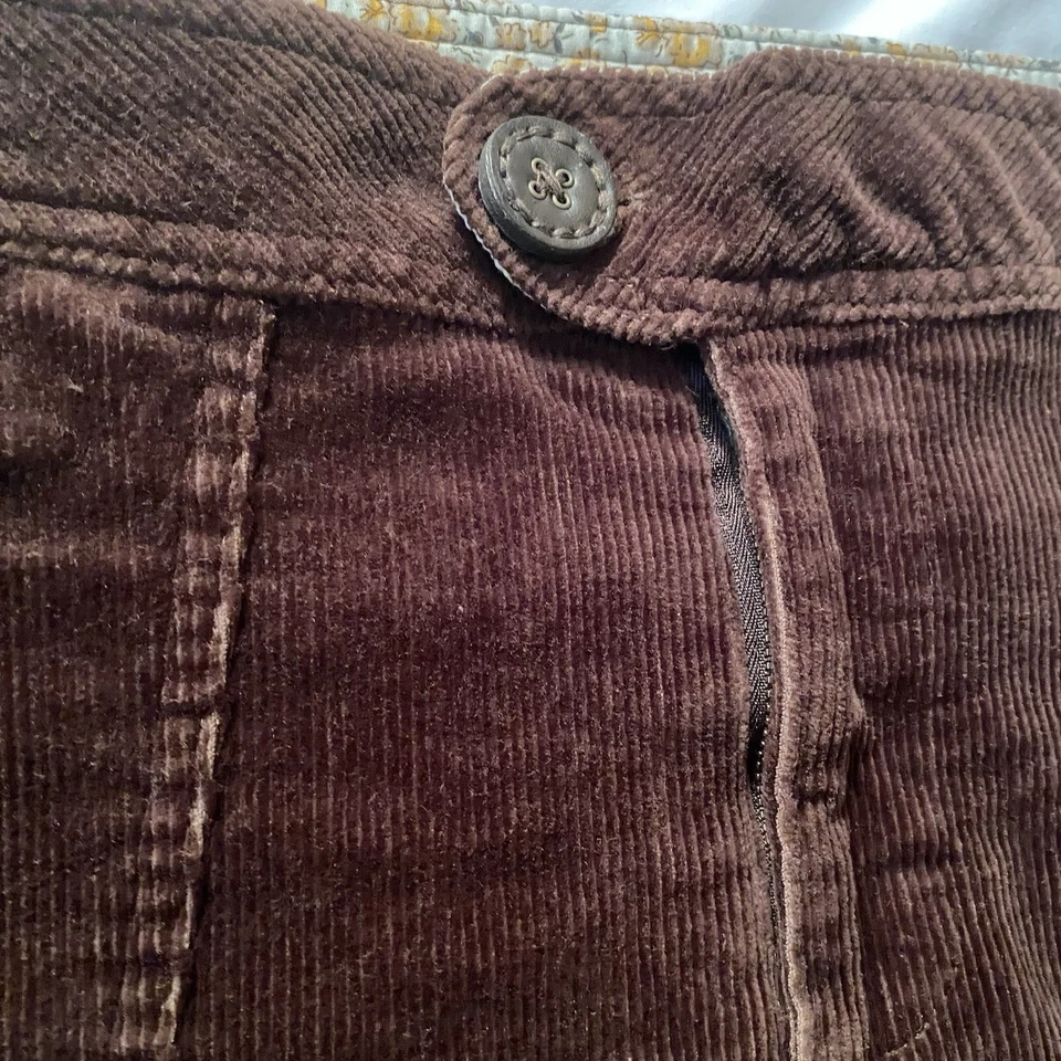 RARO Y2K Paul & Joe Para Target Pana Marrón Oscuro Micro MINI FALDA talla 15 Foto 4 de 4