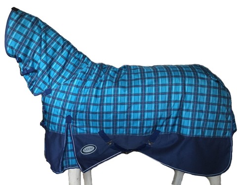 LEAFOREST Tappeto Impermeabile Pony Puledro 600 Denari Poliestere Blu 99 Cm
