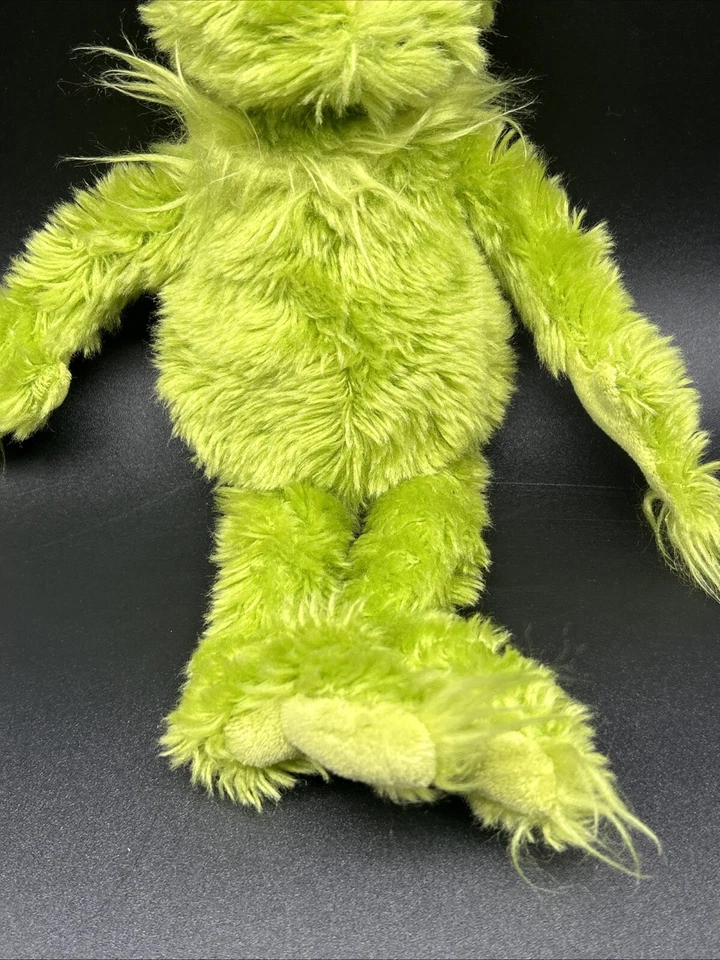 "Grinch Beanie 2002 vintage peluche juguetes Manhattan peludo Y2K 12"" de colección Navidad" Foto 3 de 4