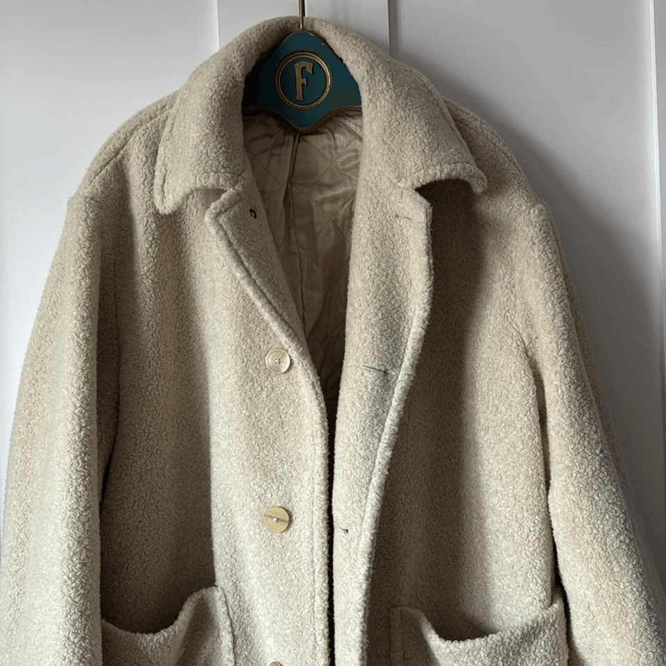 Dries Van Noten Acrylic and Wool Blend Ronner Coat Jacket - L - Image 2 of 4