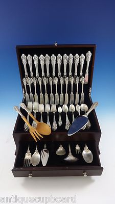 Grande Baroque by Wallace Sterling Silver Flatware Set For 12