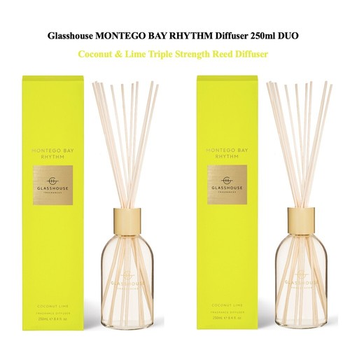 Glasshouse Montego Bay Coconut Lime 250mlx2 TripleStrength Reed ...