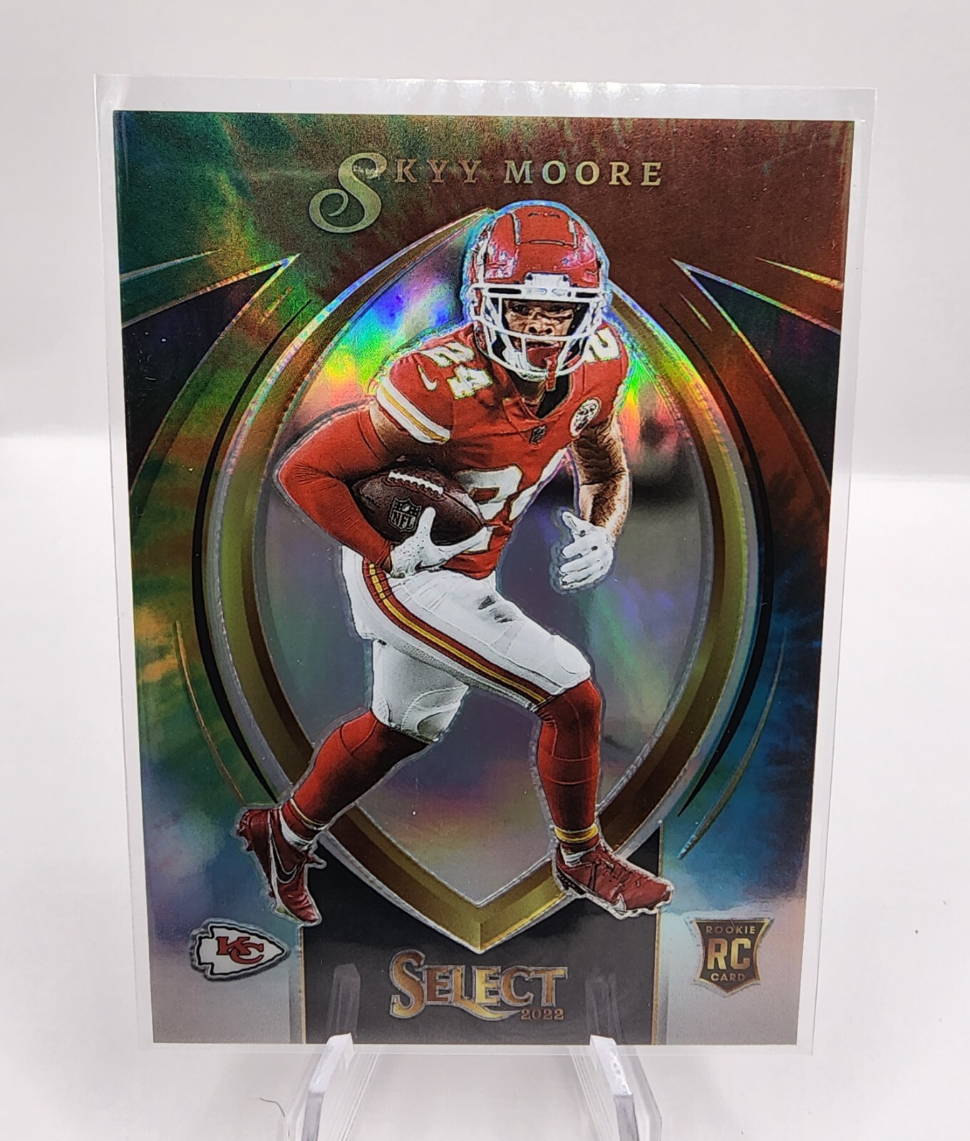 Skyy Moore 2022 Select Certified Rookies Tie-Dye /25 Kansas City Chiefs #Scr-19