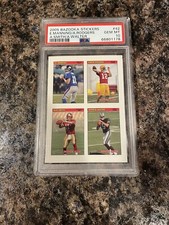 Aaron Rodgers RC Rookie 2005 Topps Bazooka Sticker + Eli Manning PSA 10 GEM MINT