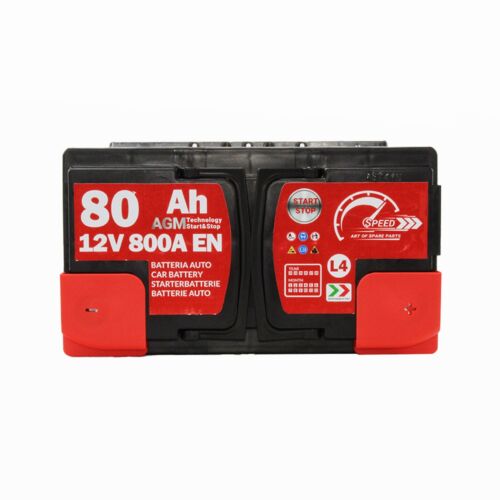 Autobatterie Speed 80Ah AGM Start&Stop 12V 800A Starterbatterie für Autos - Bild 3 von 8