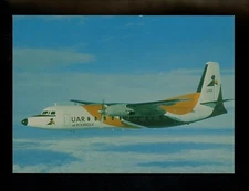 Aviation Airplane Airline postcard Skyliner 080 Fokker F27 Uni Air Rouergue