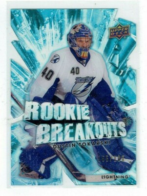 10-11 UD Upper Deck Series Two  Rookie Breakouts  Dustin Tokarski  /100  Rookie
