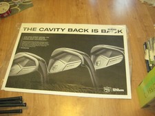New Wilson Staff Model The Cavity is Back Poster 38 x 26