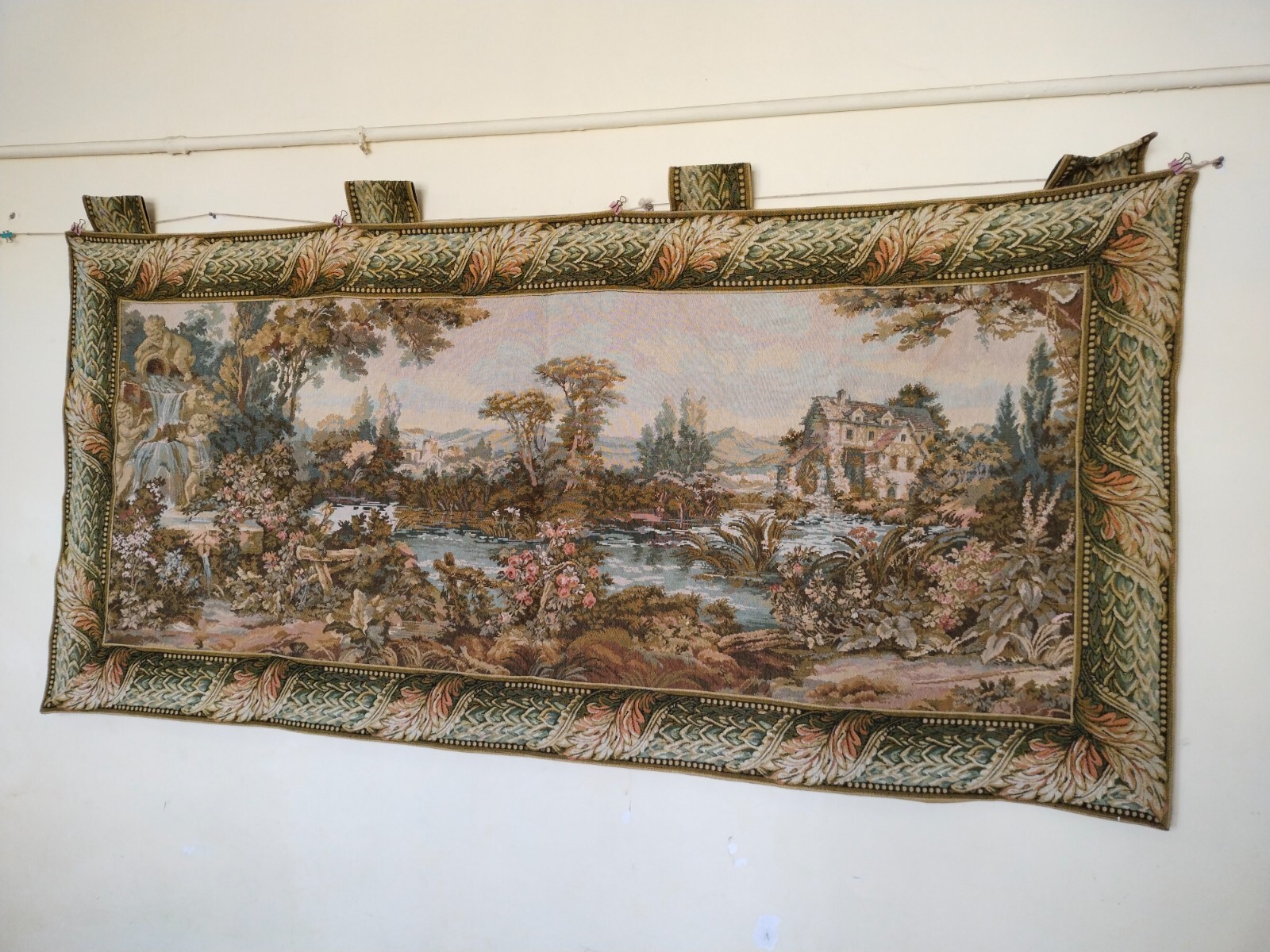 Vintage french Aubusson type tapestry wall hanging tapestries home decor item230