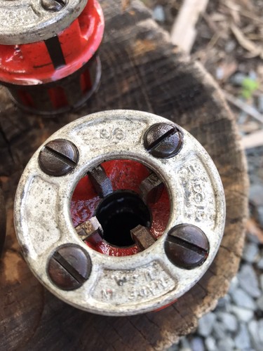 Ridgid pipe threder die 1/8,1/4,3/8,1/2,3/4 Inch  5 Dies Set - Picture 5 of 12