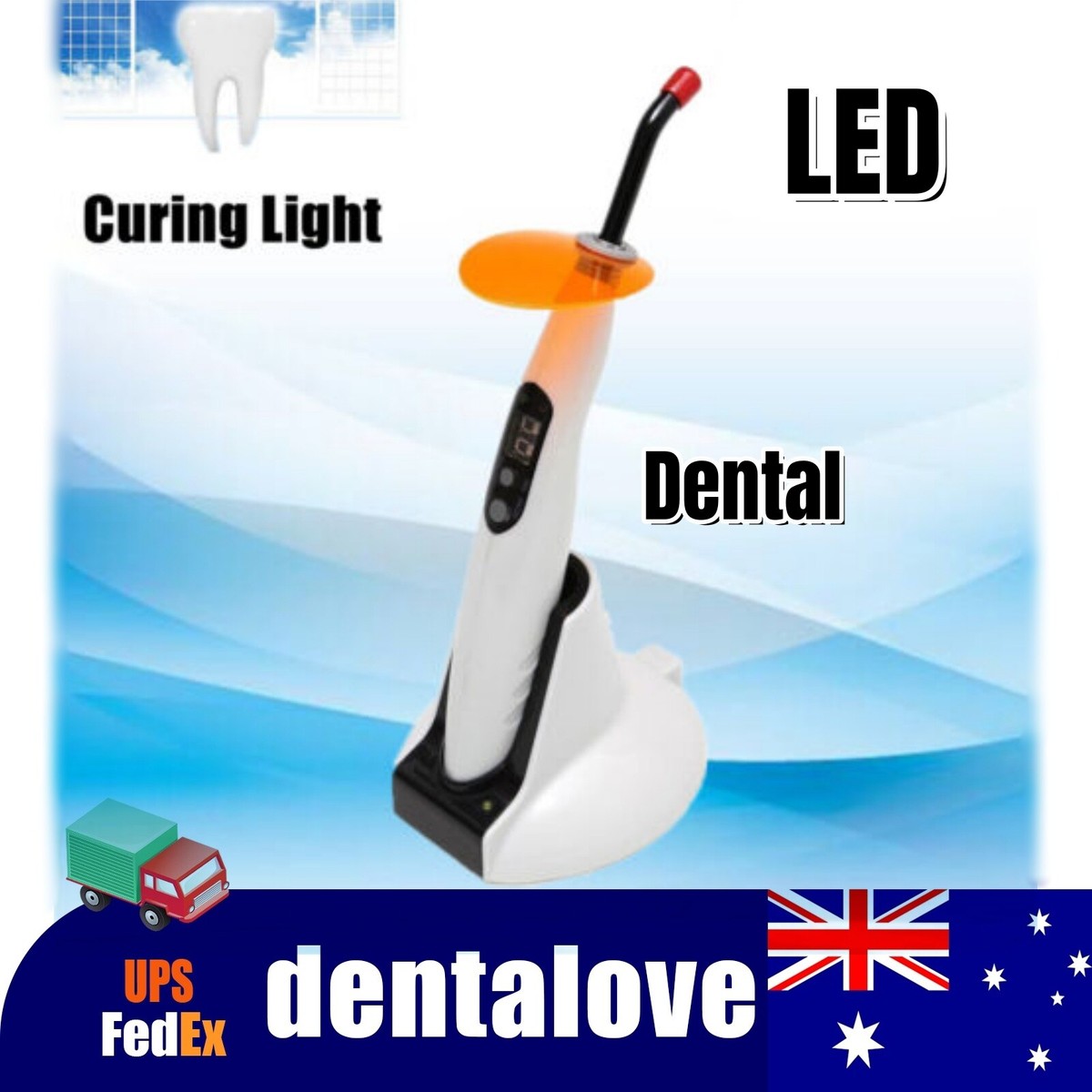 Lampe De Polymérisation Dentaire Sans Fil LED-B – Pour Composites A2/A3, Certifiée CE