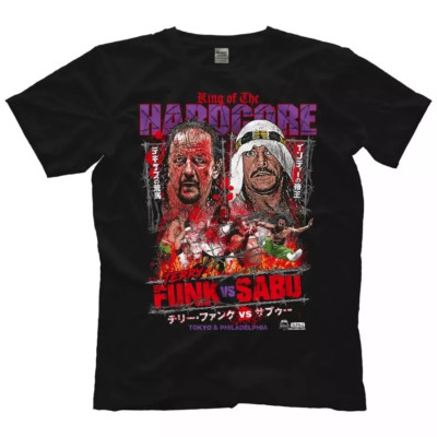 Sabu Terry Funk Vs Sabu King Of The Hardcore T Shirt FULL Size S-5XL
