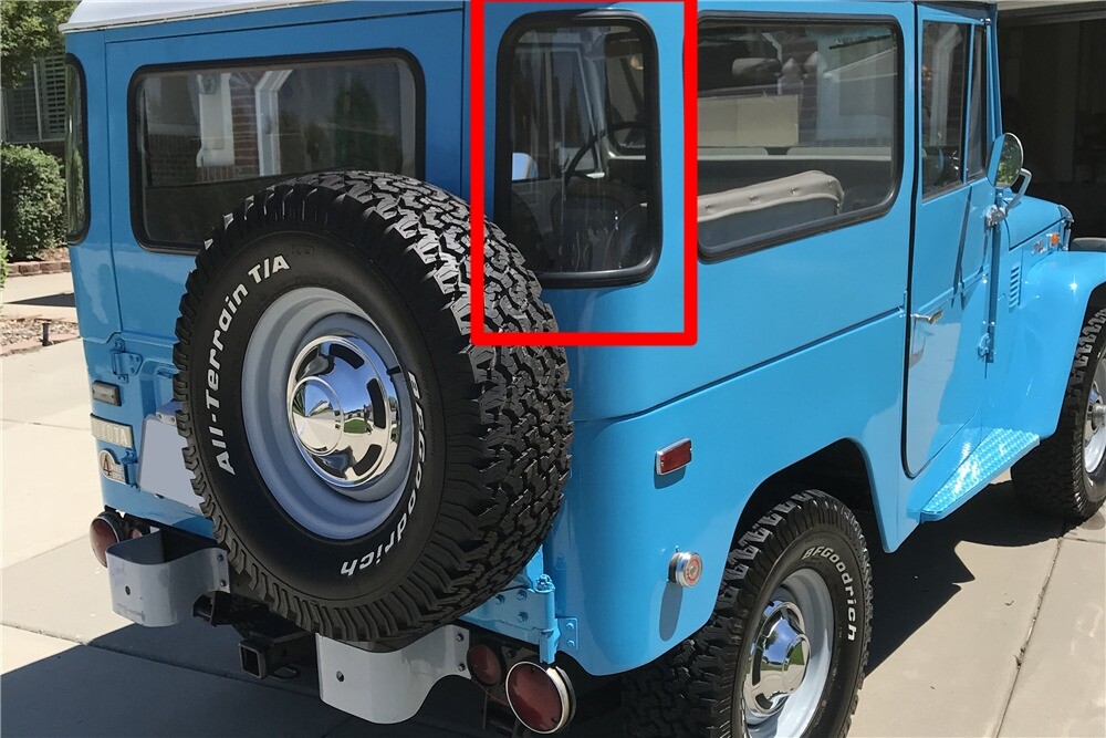 Curved Glass Weatherstrip Side Window L+R Toyota Land Cruiser FJ40