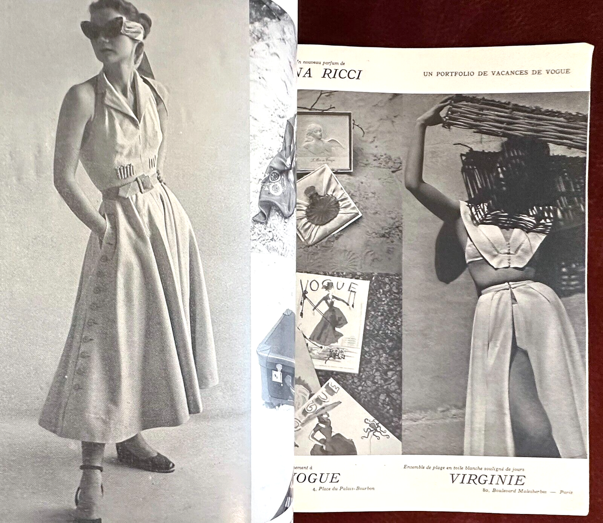 Vogue Paris Magazine ~ June 1948 ~ Tom Keogh Leonor Fini Colette