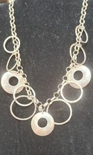 SILPADA 925 STERLING SILVER CIRCLES  DISCS NECKLACE