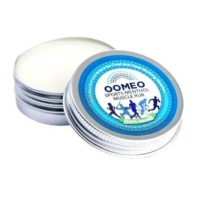 Menthol muscle rub arnica salve cream workout exercise relief OOMEO