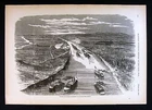 Harper's Civil War Print - Foote's Gun Boats on Tennessee - Battle of Fort Henry