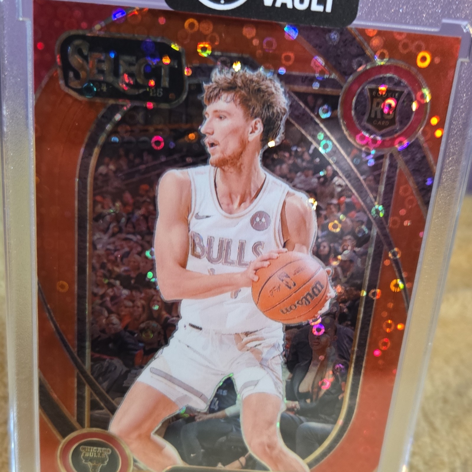 2024-25 Panini Select Red Disco Prizm Rookie Matas Buzelis #277/49 Bulls
