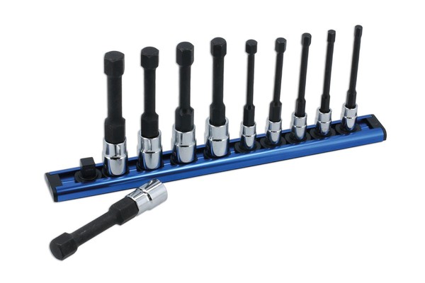 Laser Tools Reduzierte Schaft Innensechskant Bit Set 0.6Cmd & 1Cmd 10Pc 8910-image