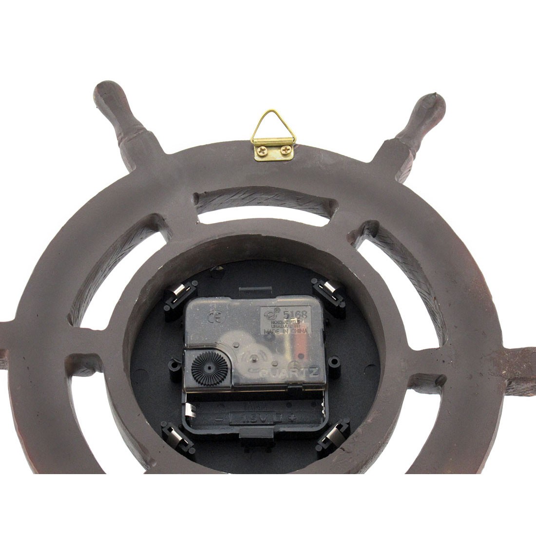 Zeckos Master of Destiny Ship`s Wheel Nautical Wall Clock 11.5 inch