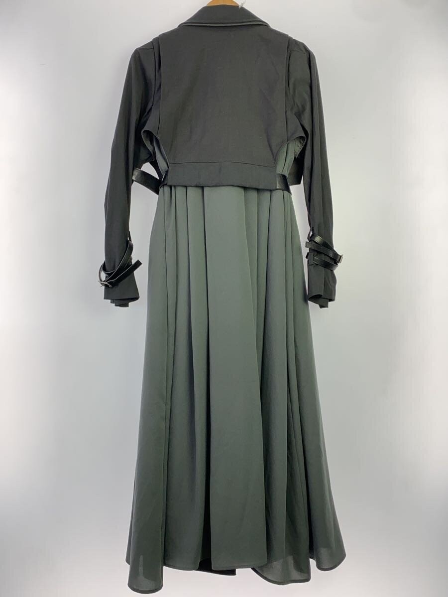 AMERI Coat M Polyester Gray Solid Casual Long Sle… - image 2