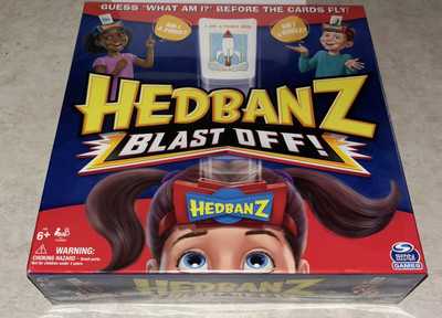 Spin Master Games Hedbanz Blast Off Guessing Game with 25 Bonus Cards Family ...