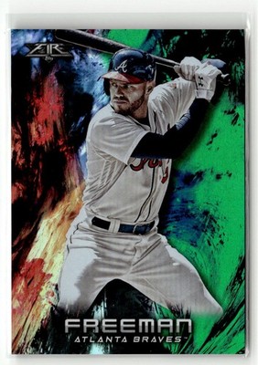 2018 Topps Fire #151 Freddie Freeman Green #/199