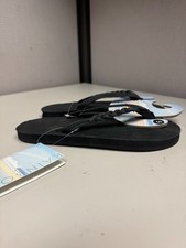 Rainbow Women's Leather Braided Black Sandal Size Small 5.5 - 6.5  New