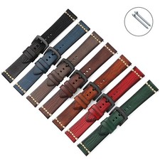 Cowhide Genuine Leather Watch Strap Band Replacement Bracelet 18 20 22 24mm
