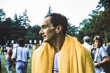 Gabriele Tarquini relaxes Italian GP at Autodromo Nazionale Monza - Old Photo