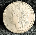 1901 S Morgan Dollar MS+ Great Eye Appeal Excellent Strike. 100% Original White