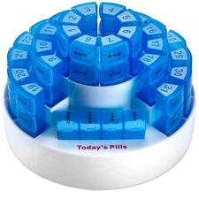 Monthly Pill Box by MEDca - Smart Prescription Organization with Multiple Dai...