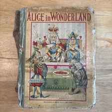 Rare Vintage Alice In Wonderland Book By Lewis Carroll (In Need Of Repair)