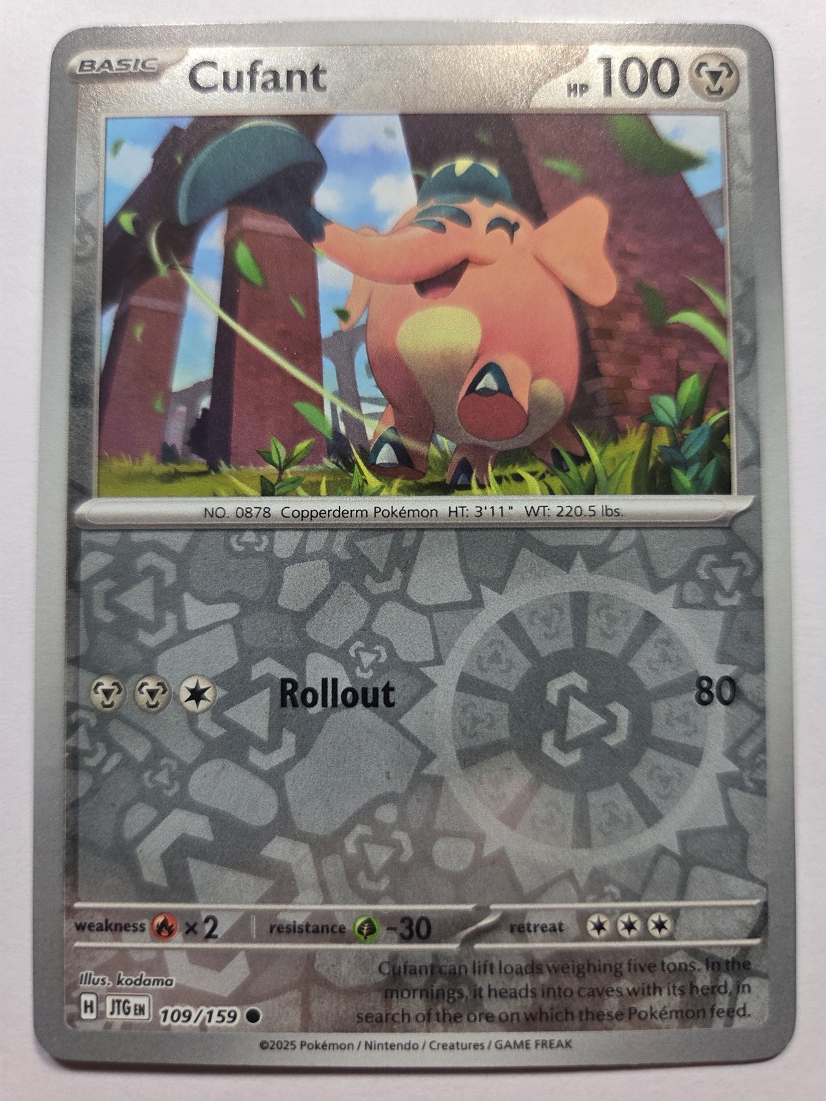 Cufant 109/159 JTG SV09: Journey Together Common Reverse Holo NM Pokemon TCG