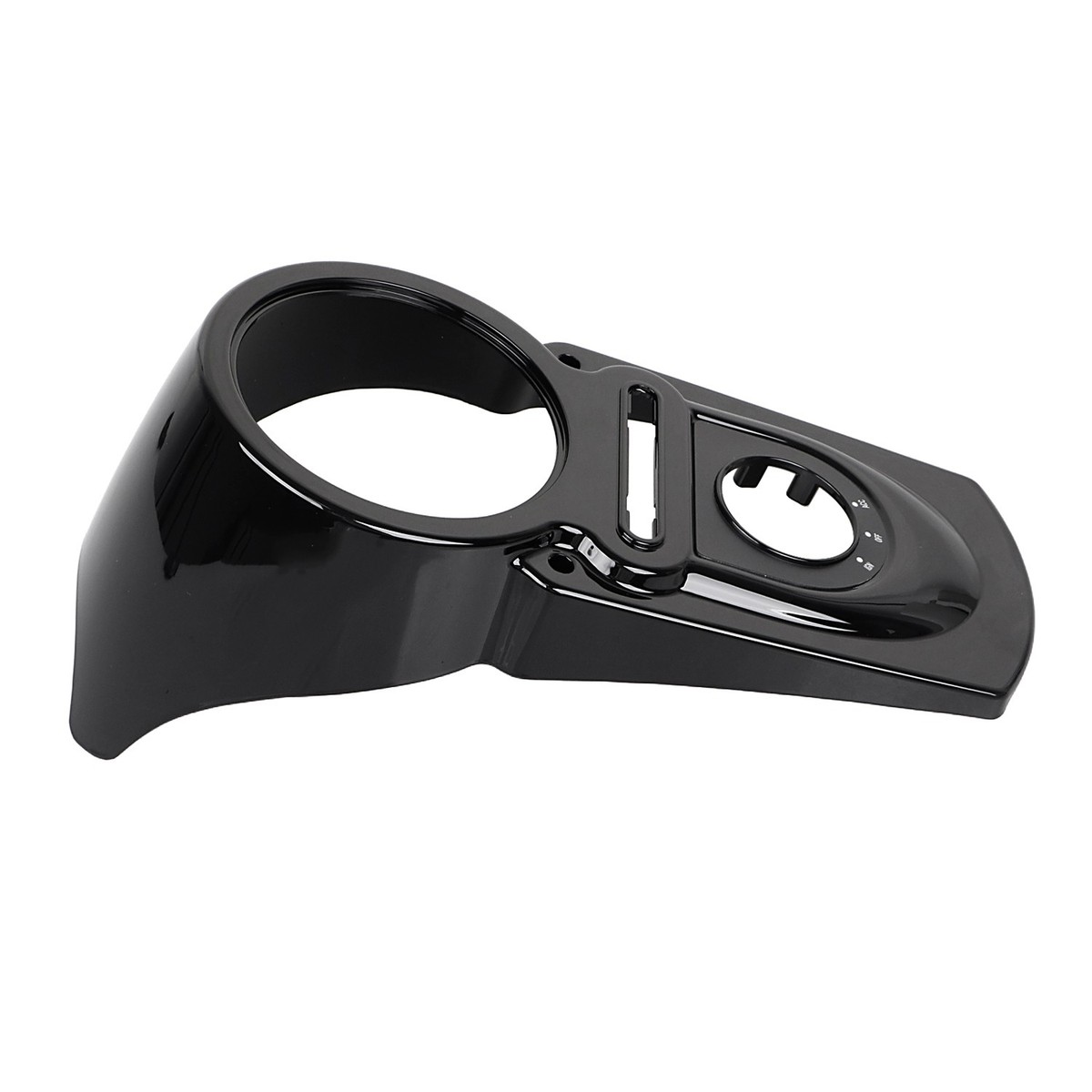 Gloss Black ABS Fuel Tank Dash Console For Harley Dyna Super Glide