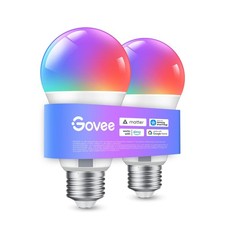 Govee RGBWW Smart Bulb E27 Light Bulbs 800LM 2 Packs Work with SmartThings