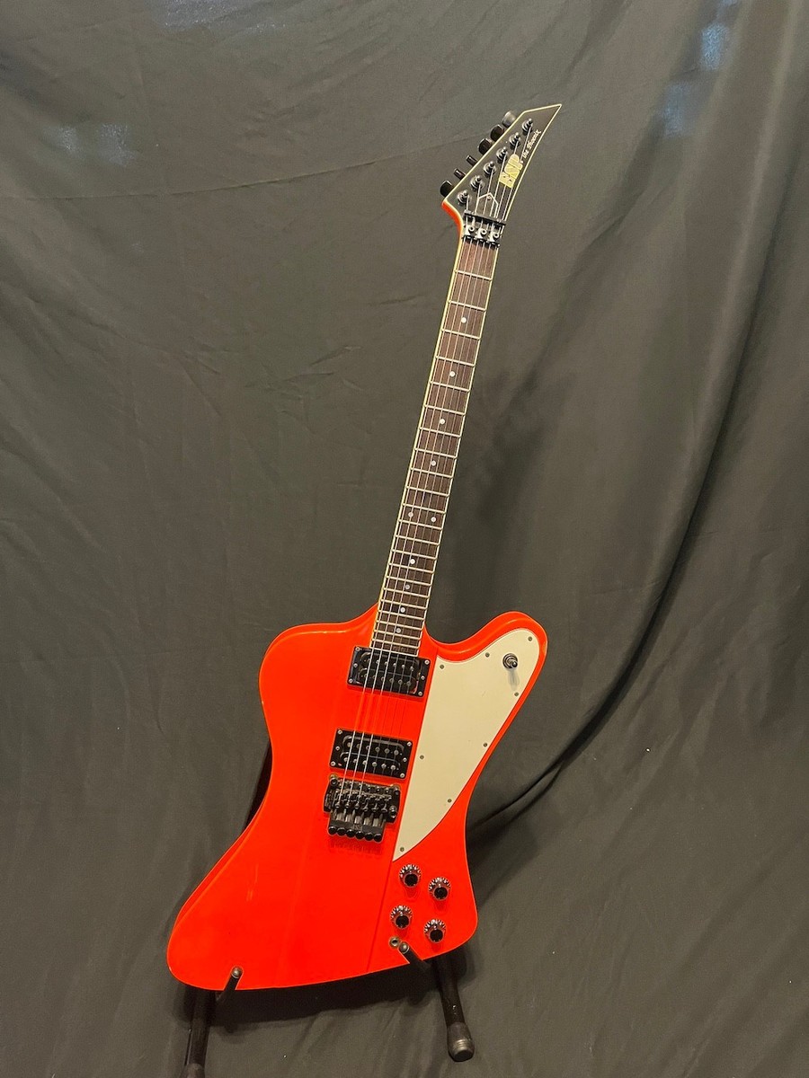 1987 Vintage ESP Custom The Phoenix Guitar in Neon Orange W