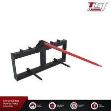 Skid Steer 49" Hay Bale Spear Attachment Heavy Duty Tractor Bale Handling Hitch