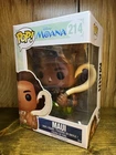 Funko Pop! Maui #214 Disney Moana Vinyl Figure Hook On Shoulder, the Rock