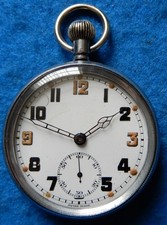 Vintage screw front & back pocket watch